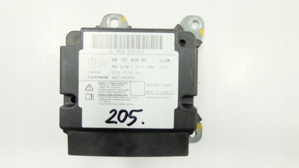 фото №1, Citroen ds7 модуль подушек 9818580980