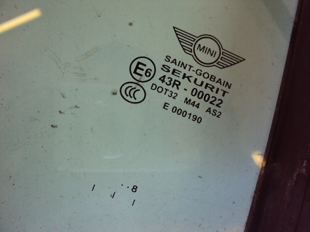 фото №3, Скло скло правий задня mini cooper r52 cabrio 08 r