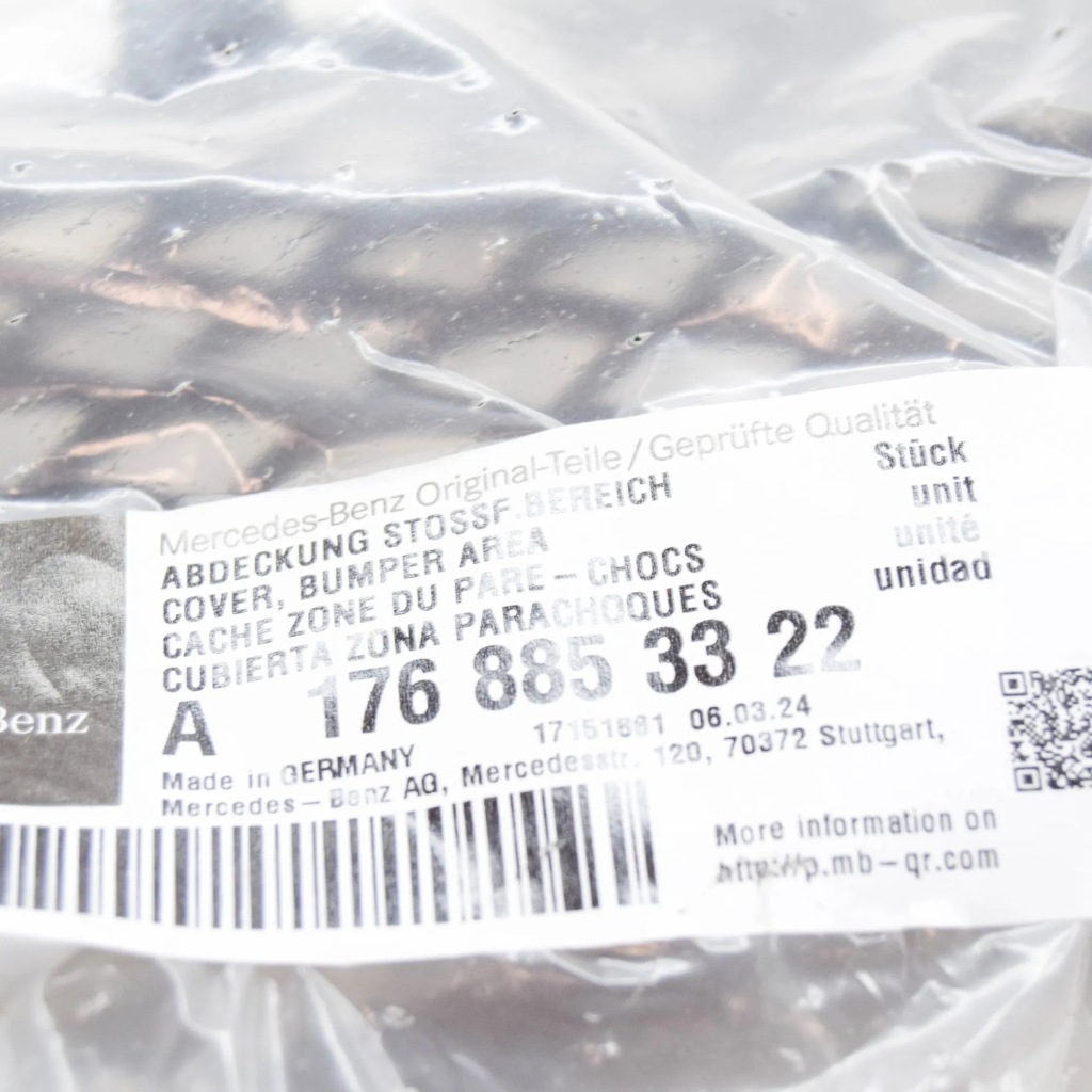 фото №9, Mercedes benz a w176 бампер передний решётка радиатора средний a1768853322 оригинальный