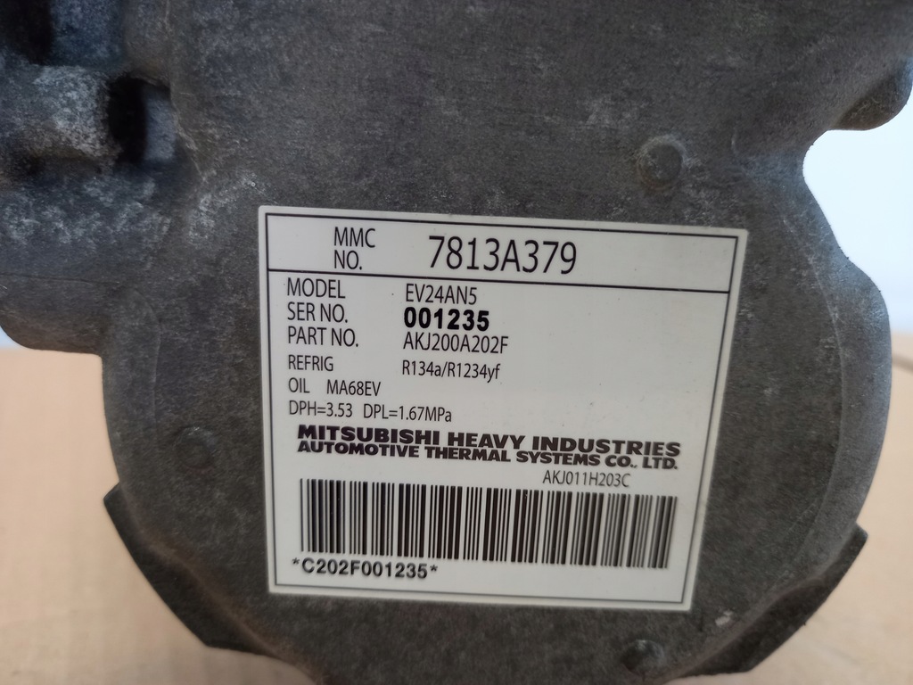 фото №5, Компрессор кондиционера mitsubishi outlander iii phev 7813a379