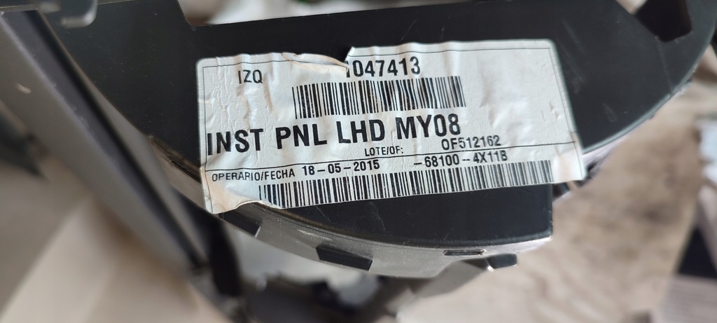 фото №6, Nissan navara d40 lift панель приладів консоль 15r 681004x11b euro