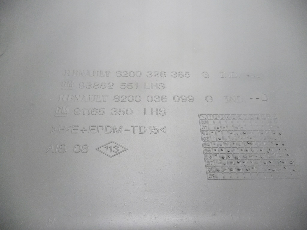 фото №12, Молдинг бок левый задняя renault trafic 2 8200036099