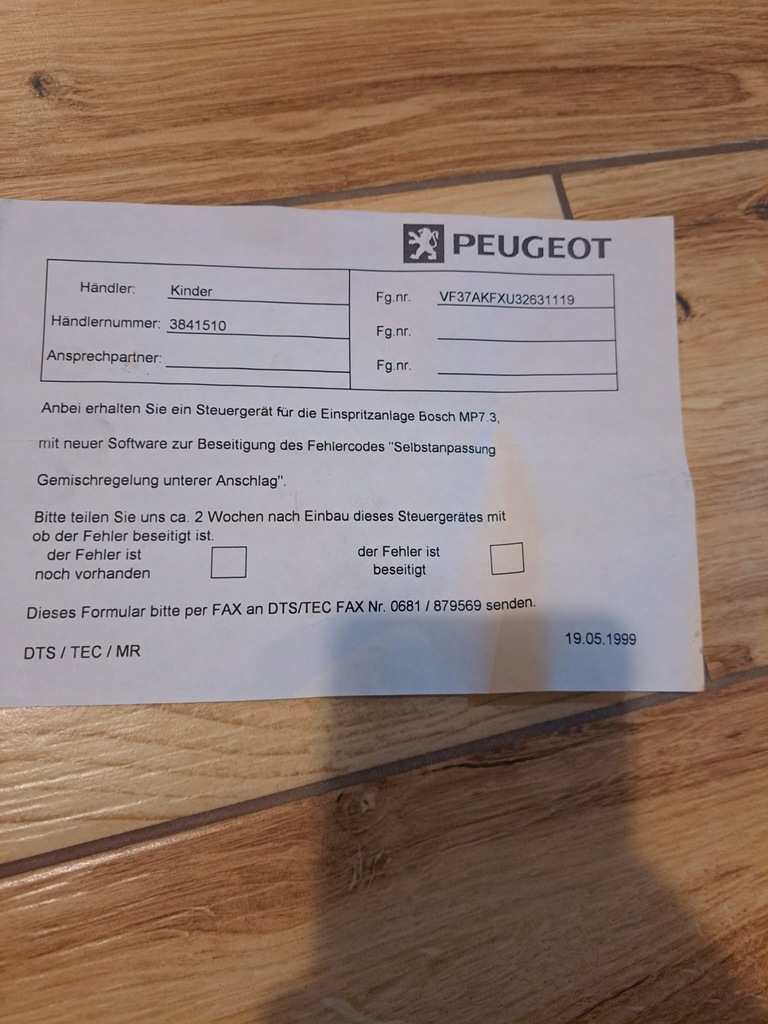 фото №5, Бортовой компьютер блок управления двигателя peugeot 306 9630985380