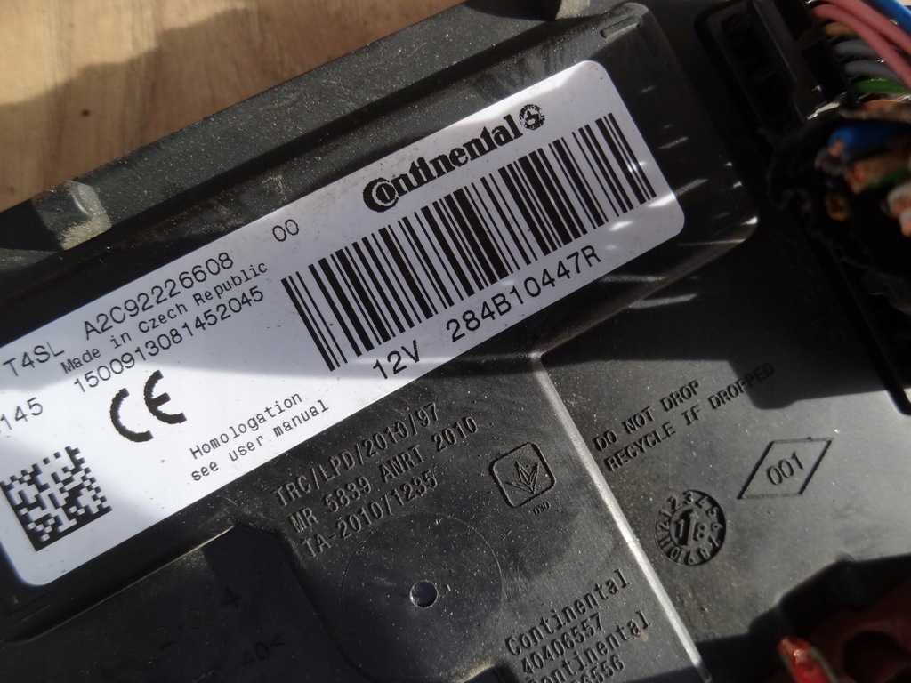 фото №5, Dacia dokker 2018 1,6 sce бортовой компьютер набор 237108193r комплект