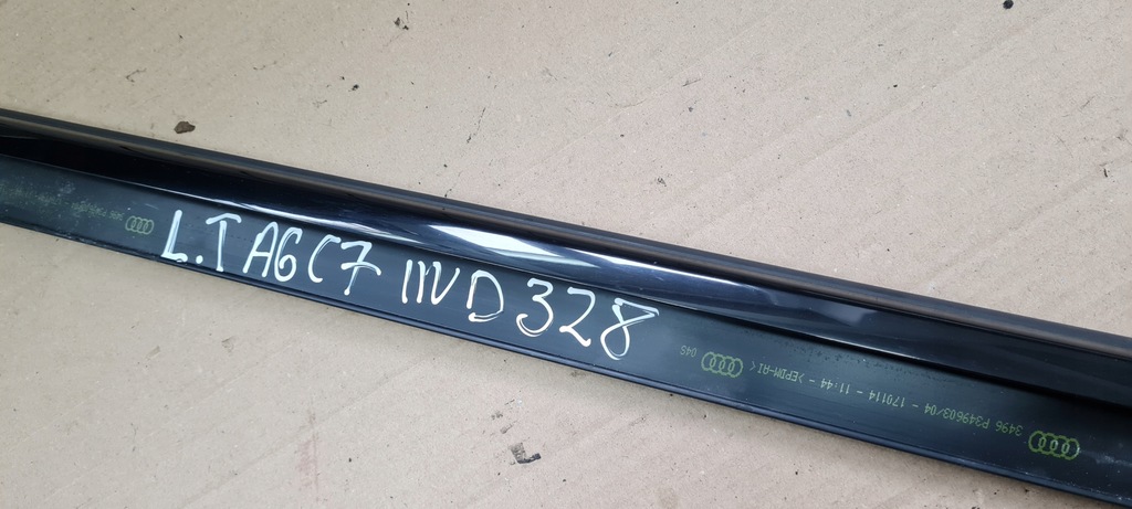 фото №6, A6 c7 4g молдинг ущільнювач ліва задня sline czarna black 4g0853763a