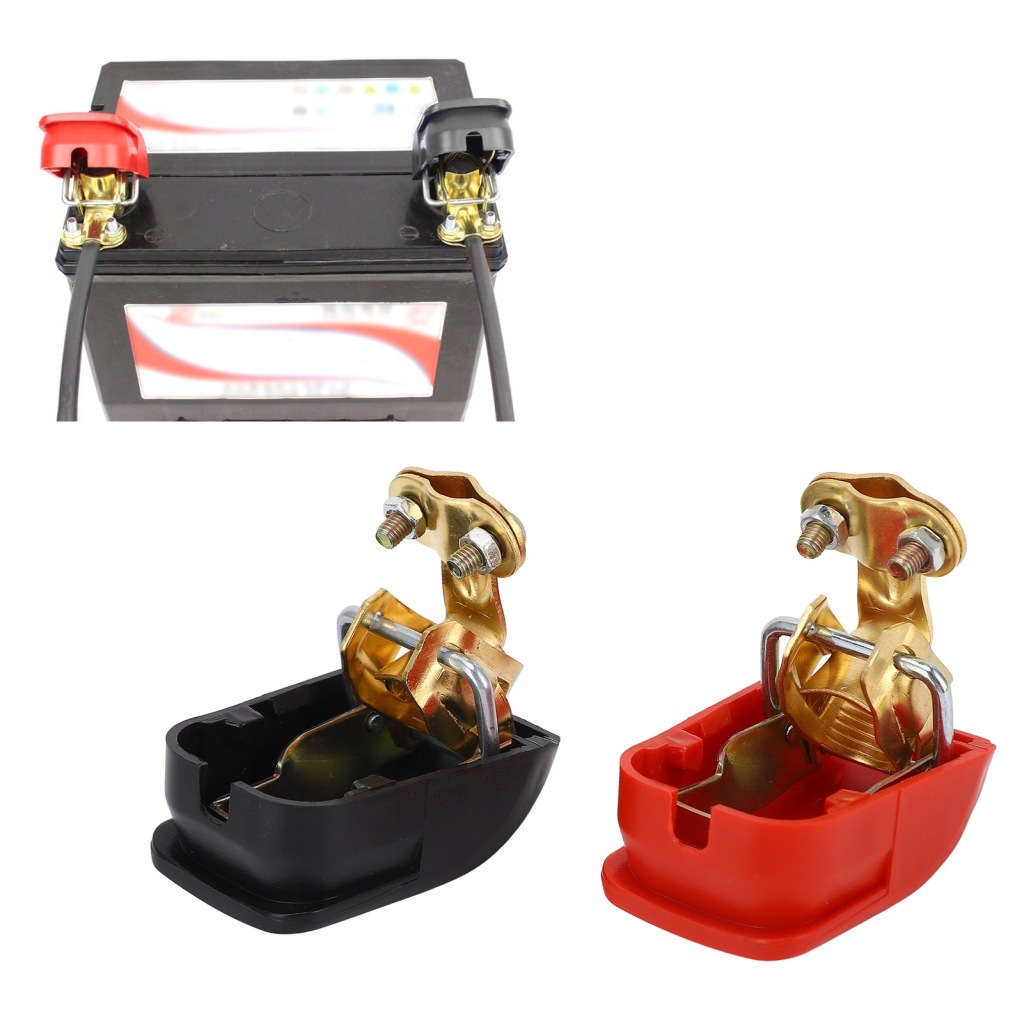 фото №2, Клеми do акумулятор самозатискні - комплект 45-