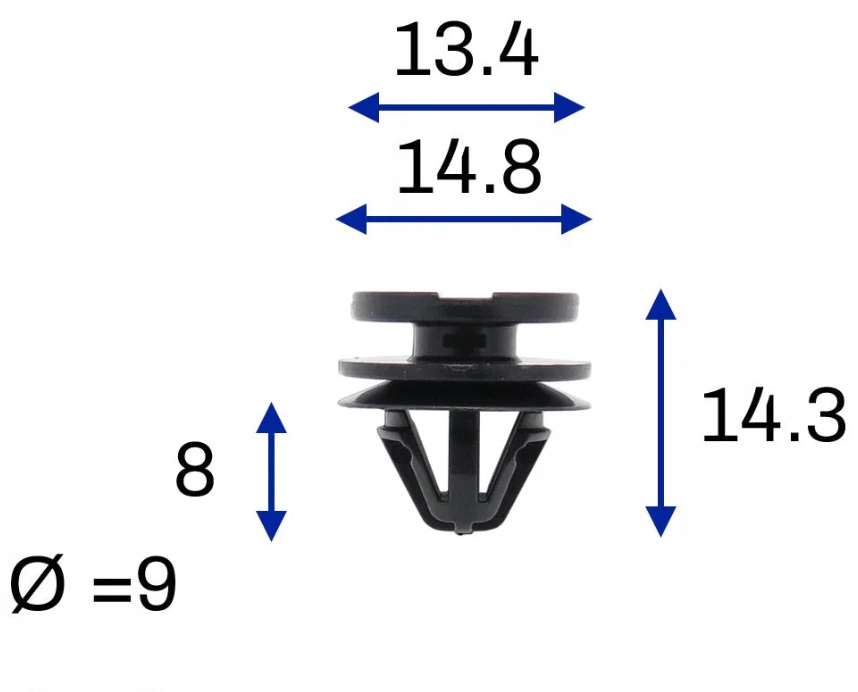 фото №2, Клипса клипса крепление накладки крыла bmw z4 e86 mini r50 r52 r53 7130702516