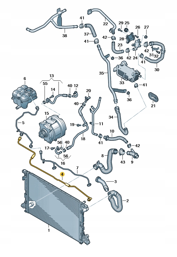 фото №1, Nowe оригінальні audi оригінальний номер труба вентиляційна 4m0121081cn