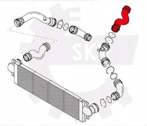 фото №3, Шланг труба интеркулер vw multivan v 1.9tdi