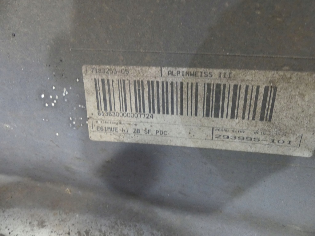 фото №16, Bmw e61 lci lift бампер задня alpinweiss pdc 4