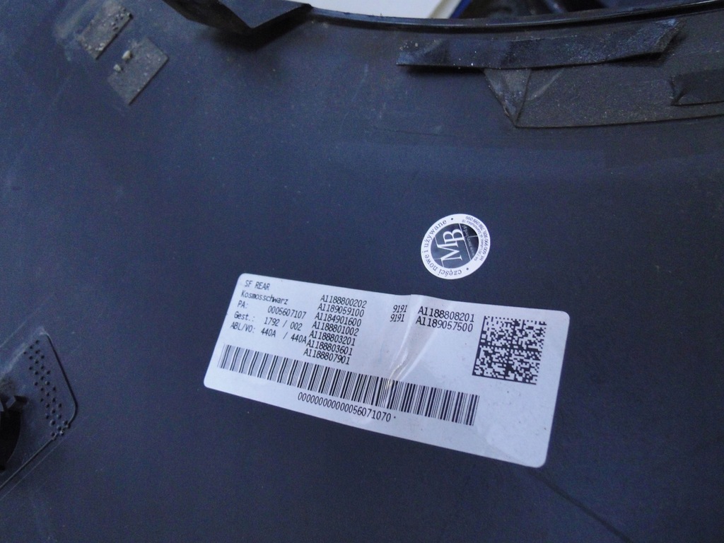 фото №13, Mercedes cla 118 c118 бампер задний amg aero набор pts a1188859501