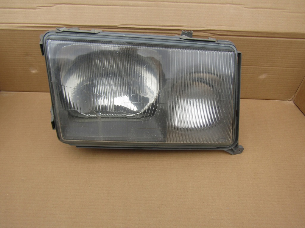 фото №1, 6 mercedes w124 права лампа передня hella вузька молдинг 85-89