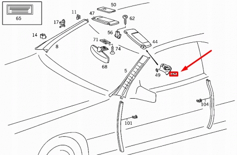 фото №10, Mercedes-benz sl r129 захист сонцезахисна права a12981106619045