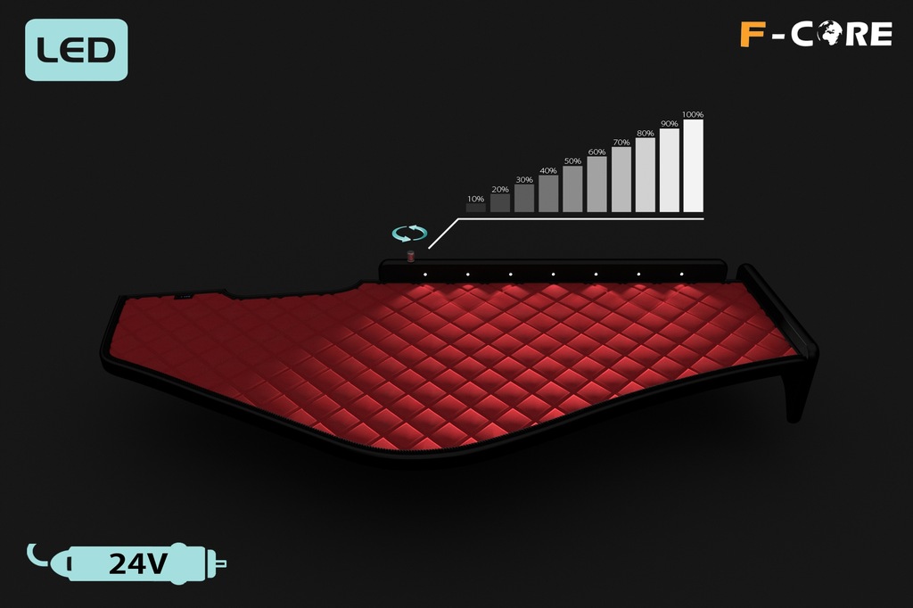фото №5, Полка приборная панель tir renault t 14- двойной кожа led