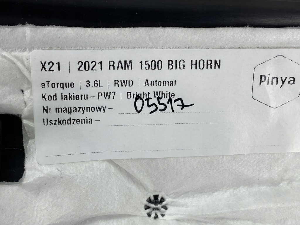 фото №8, Защита нижняя правая обшивка стойка dodge ram 1500 2019+ usa