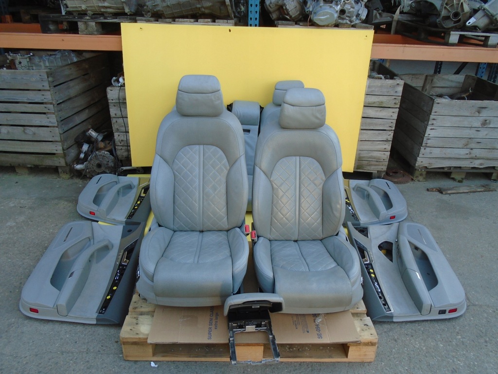 фото №1, Audi a8 d4 сиденья обшивки кожа массаж подогрев вентиляция