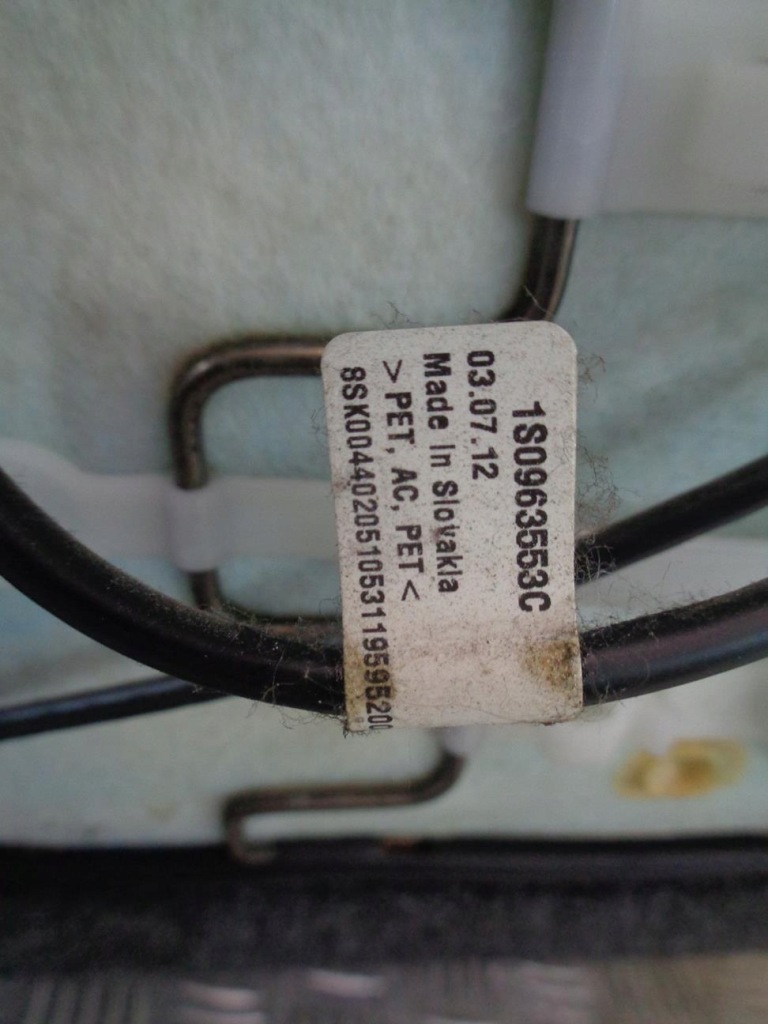 фото №11, Сидіння правий перед пасажира подушка безпеки skoda citigo 11- 3d 1s0881106af eu