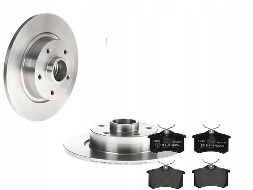 фото №1, Тормозные диски тормозные колодки brembo задняя scenic iii fluence 274mm