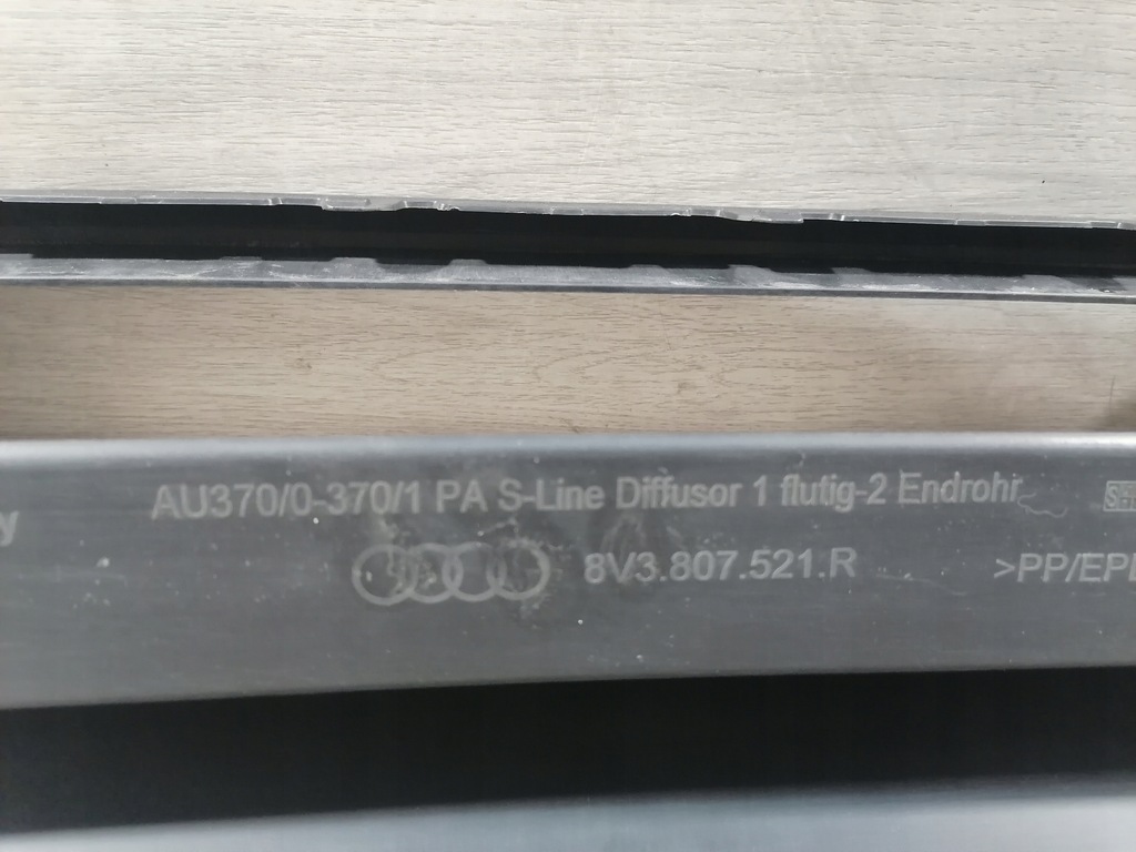 фото №11, Audi a3 s-line спойлер бампер задняя 8v3807521r