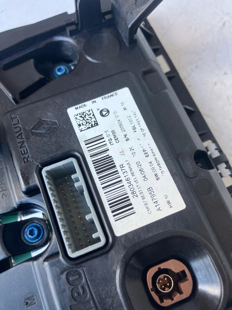 фото №4, Экран дисплей радио renault clio v 280346137r