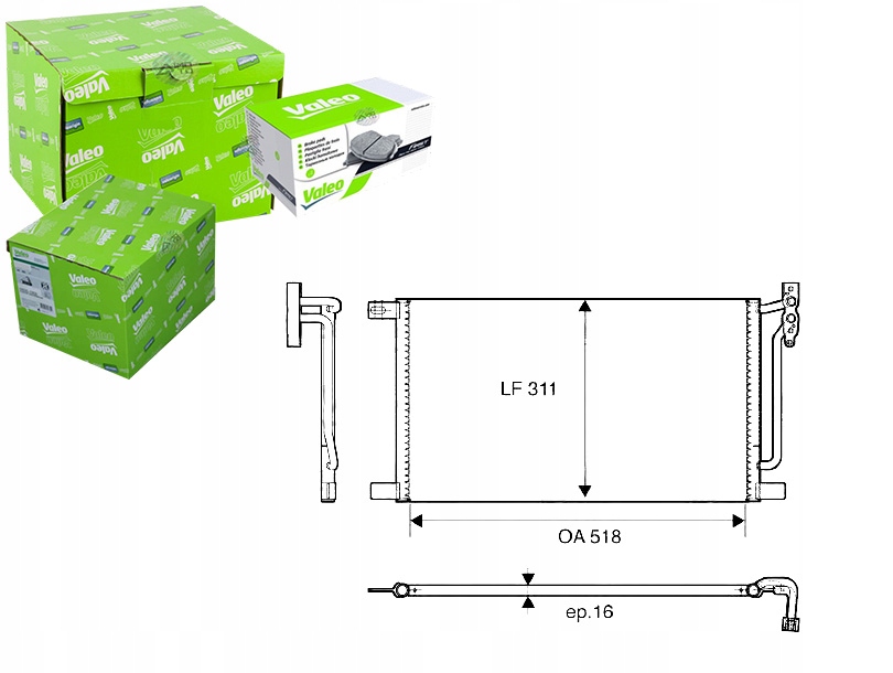 фото №1, Конденсатор радиатор кондиционера [valeo]