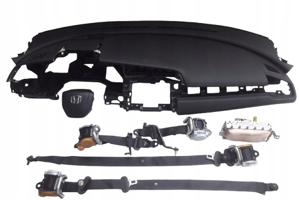 фото №1, Комплект подушки безопасности приборная панель pas ремни honda civic x