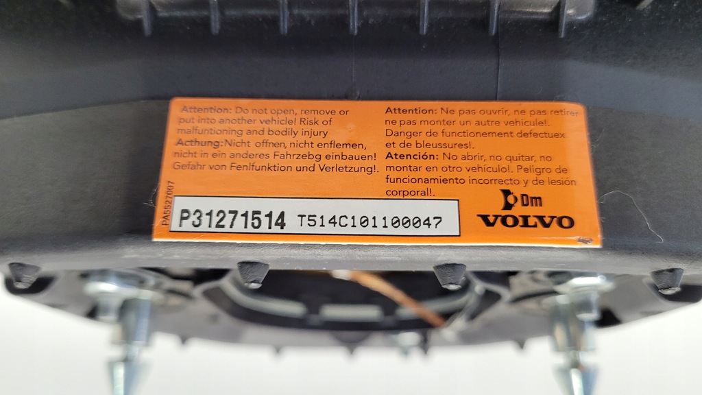 фото №9, Подушка безопасности водителя левый volvo xc70 v70 s80 xc70