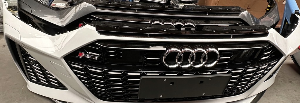 фото №10, Бампер решётка радиатора решётки проводка audi rs6 rs7 карбон....