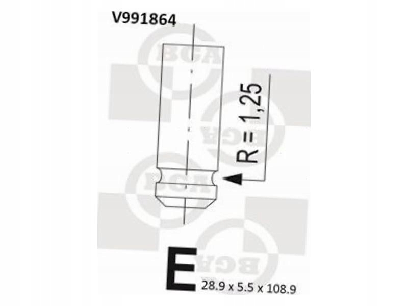 фото №2, Клапан випускний renault clio ii 2.0 iii 2.0 trafic ii 2.0 avantime 2.0