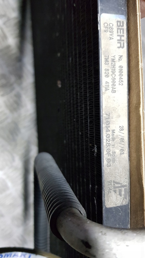 фото №14, Sharan alhambra lift 2.0 1.8 1.9 tdi радиатор кондиционера 7m3820411a