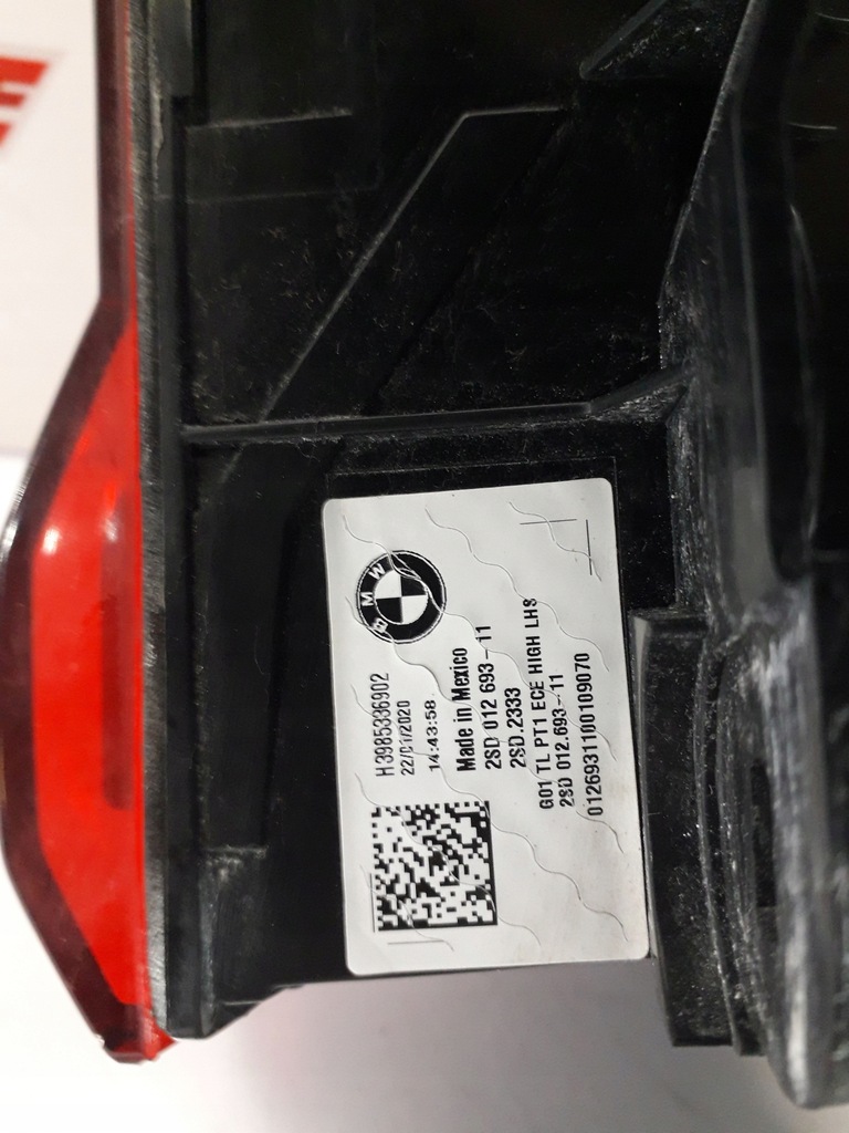 фото №8, Bmw x3 g01 f97 лампа задняя левая w крыло 9853369