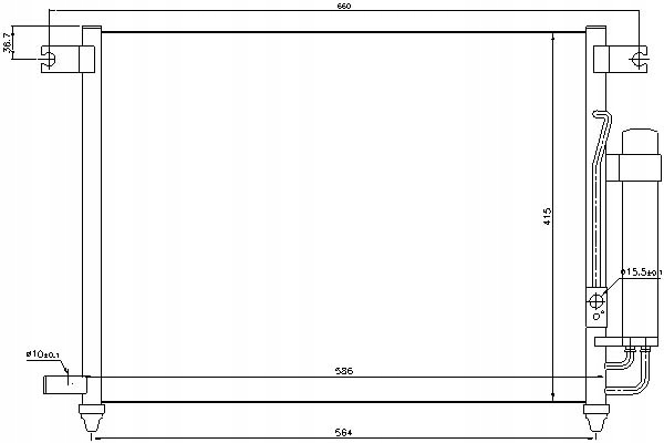 фото №2, Конденсатор кондиционера chevrolet aveo / kalos daew