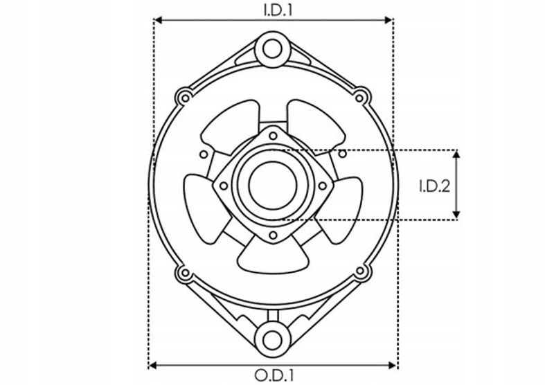 фото №3, Передня корпус генератора abr0091s