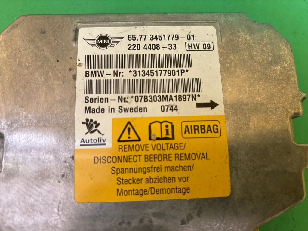 фото №1, Датчик подушка безопасности mini clubman