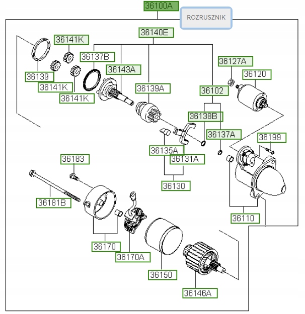 фото №1, Стартер hyundai ix35 09-13 santa fe 10-15