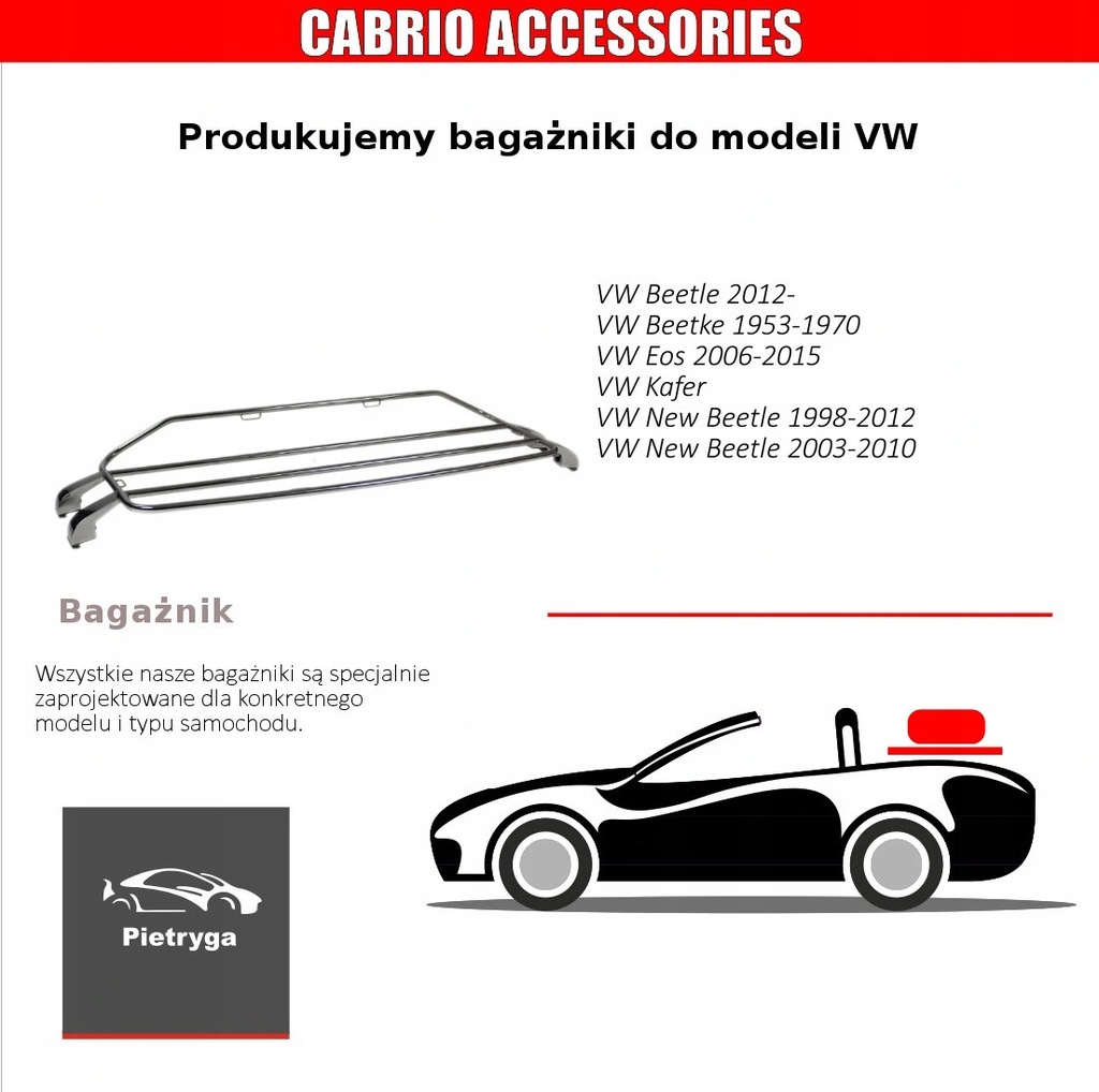 фото №7, Windschott ветрозащитный экран vw beetle 2012-2018 pietryga