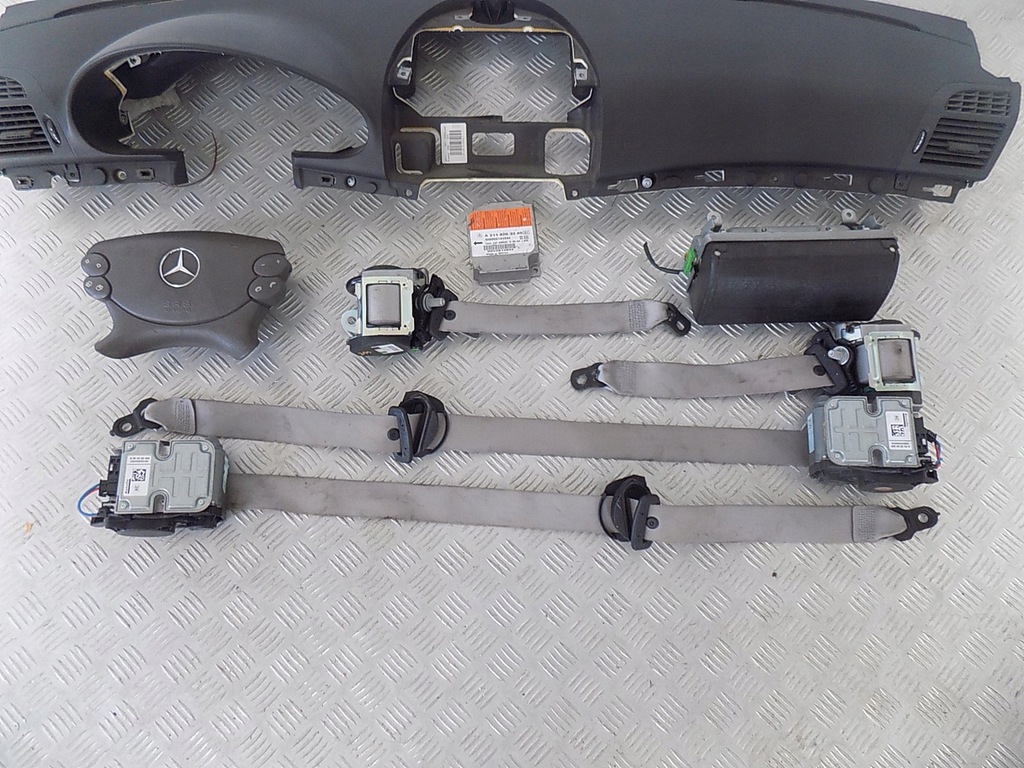 фото №4, Mercedes w211 консоль подушка безпеки ремені оригінал