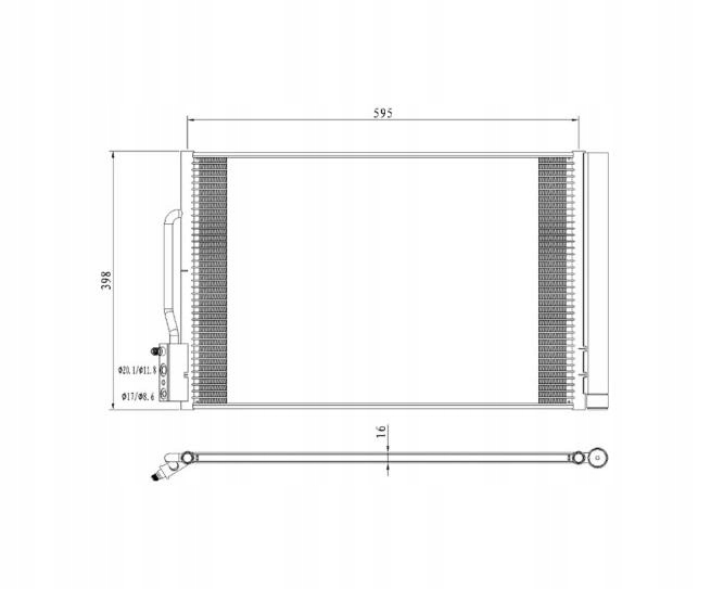 фото №8, Радиатор кондиционера do chevrolet malibu 2016-2019 84000793