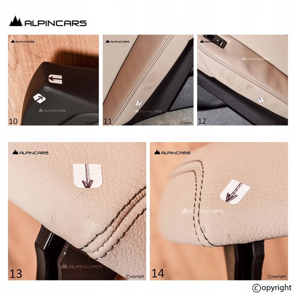 фото №11, Bmw f26 x4 обивка сиденья середина кожа oyster