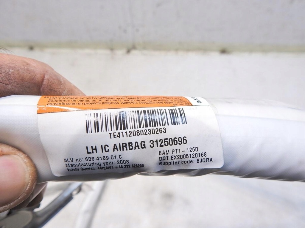 фото №6, Шторка безпеки подушка безпеки ліва volvo v70 iii 31250696