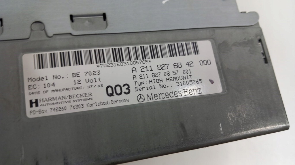 фото №4, Mercedes w211 радио навигация a2118276842