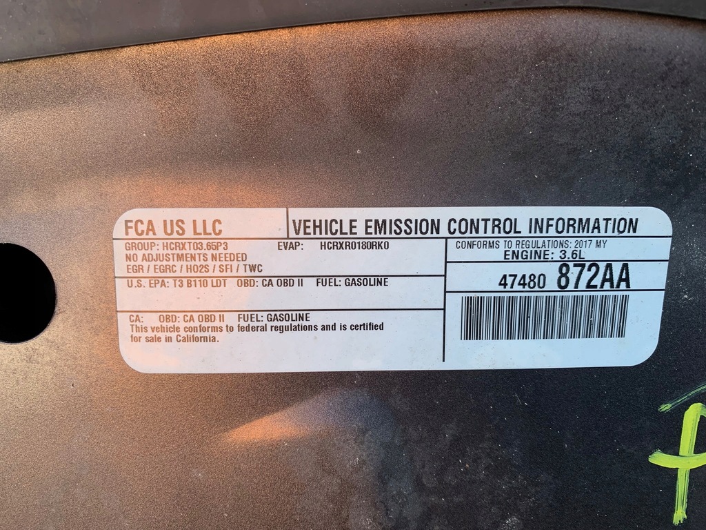 фото №9, P3 dodge durango iii 2017 капот кришка двигуна оригінал pau