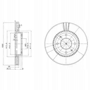 фото №3, Гальмівні диски гальмівні колодки перед delphi hyundai sonata iv