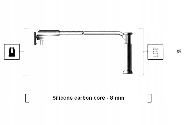 фото №2, Провода зажигания magneti marelli zef719 ls166