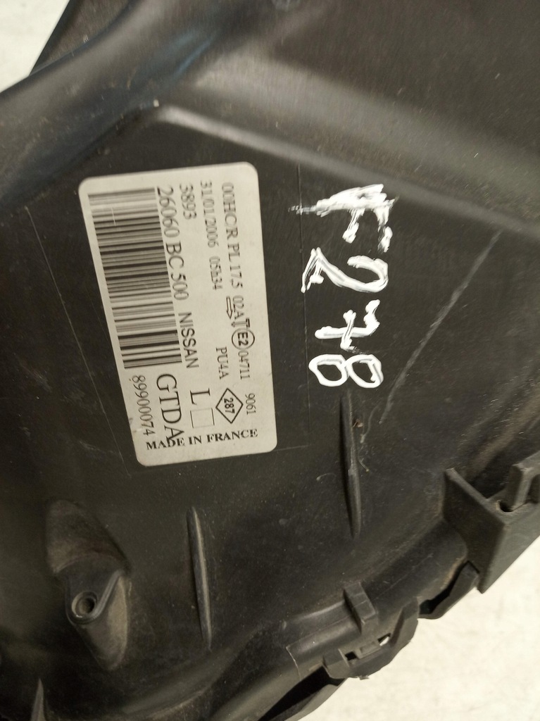 фото №13, Лампа левая передняя левый перед nissan micra k12 lift 26060bc500 02-10 euro