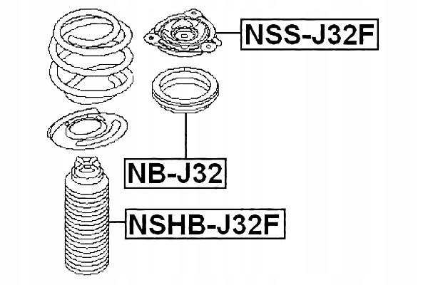 фото №2, Febest nss-j32f кронштейн амортизатора