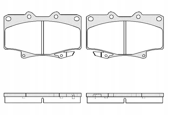 фото №1, Remsa тормозные колодки тормозные toyota hilux ii pick-up 2.4