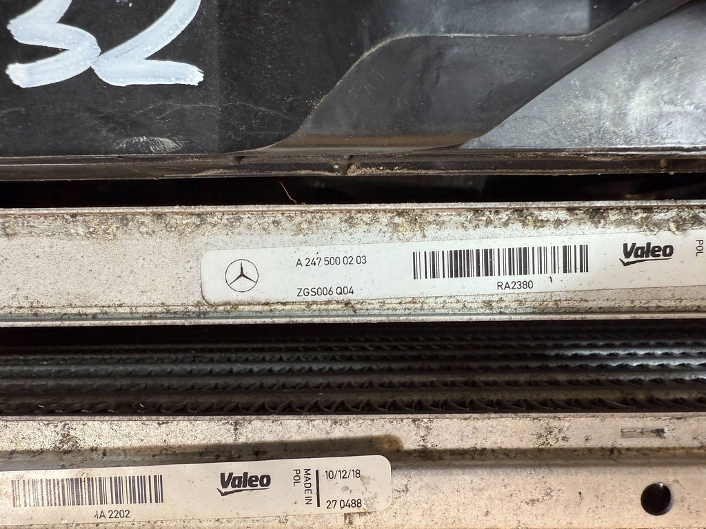 фото №15, Комплект радиатор радиатор вентилятор mercedes w177 w247 h247 w118 1.3b