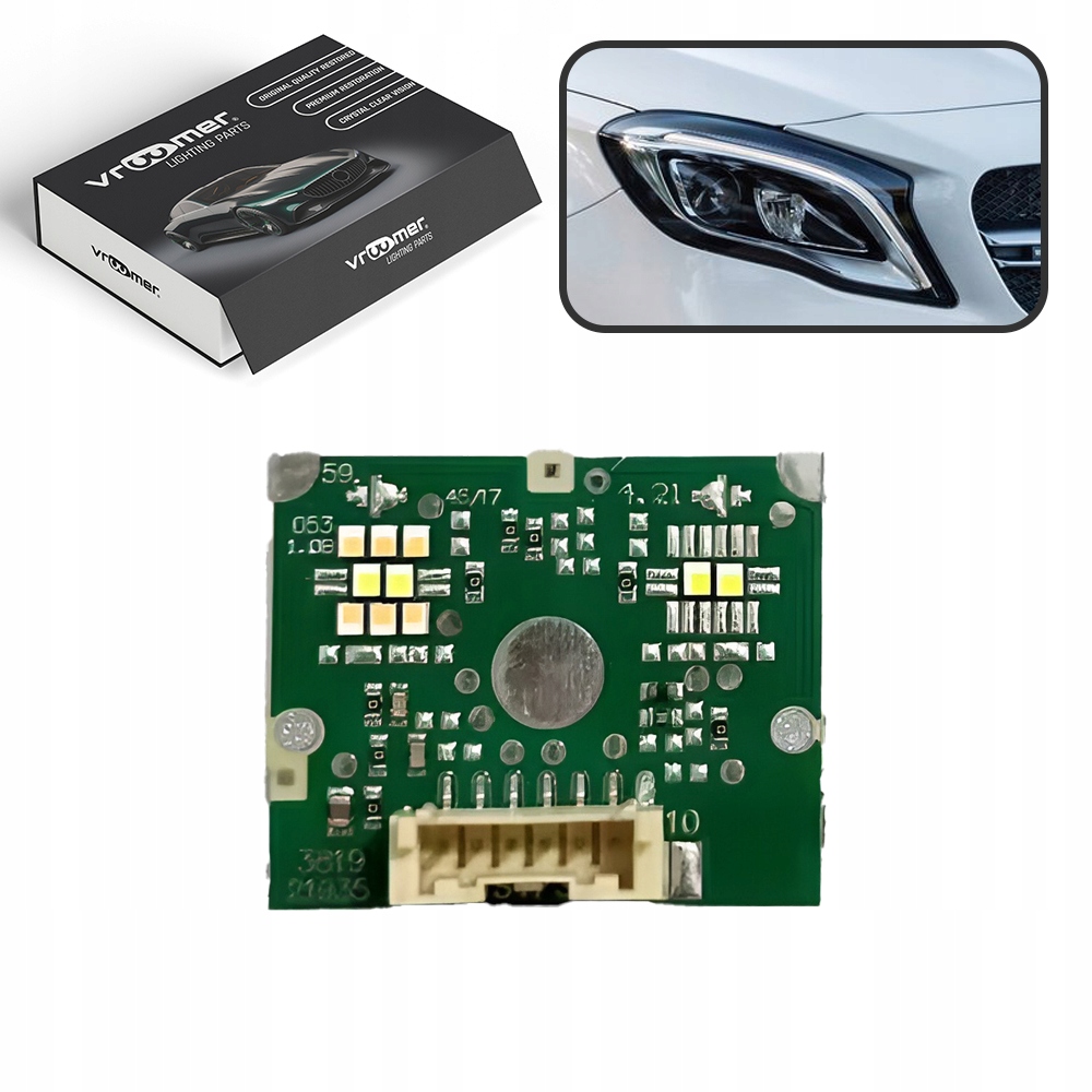 фото №1, Модуль пластина led drl лампи фара mercedes gla x156 lift 17-20 правий