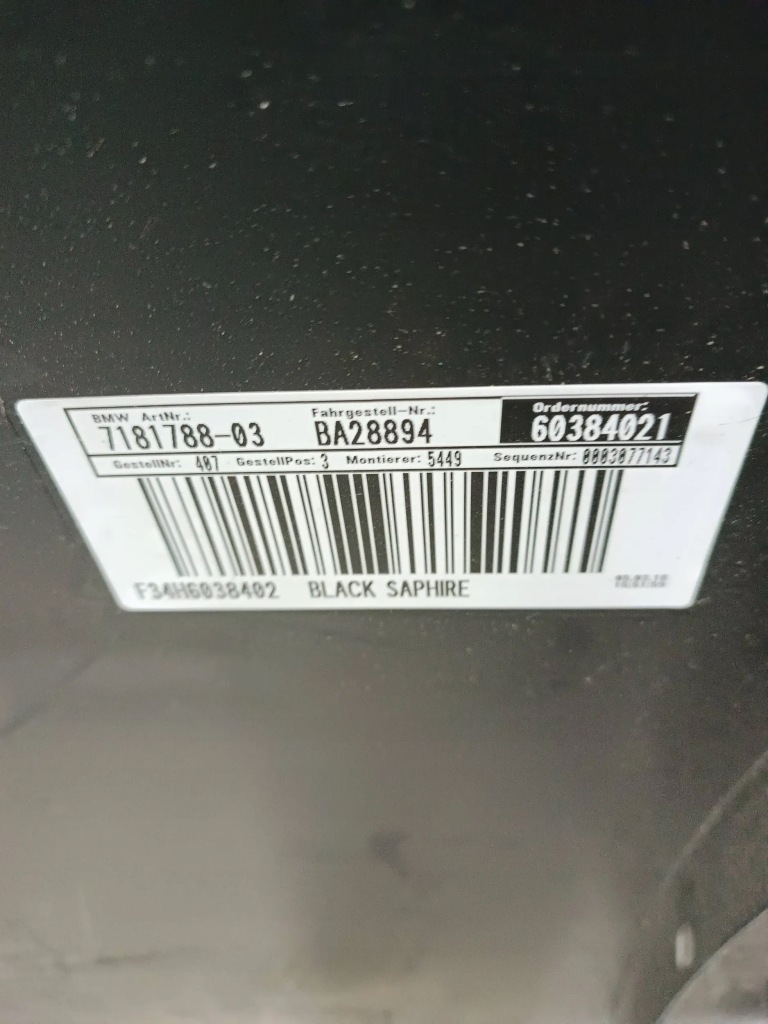 Bmw 3 gt f34 бампер задні kol.475 Недорого